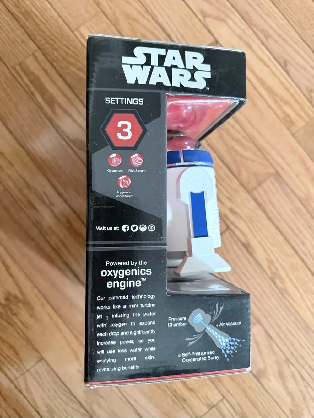 Oxygenics Star Wars R2-D2 Pressure Boosting Shower Head